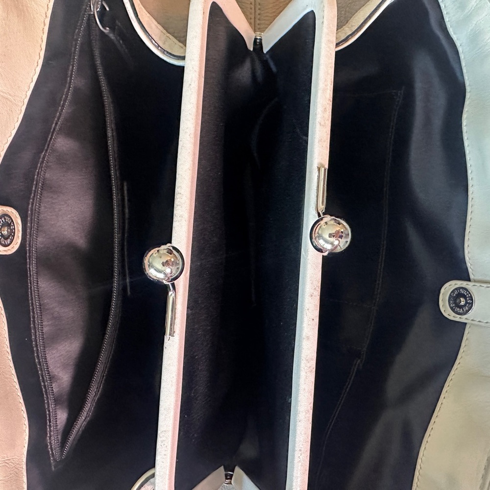 Coach Laura Spectator Tote All Leather Pebble Grain Handbag - Picture 11 of 15